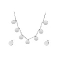 Luxury Disc necklace Women's Fashion Jewelry Stainless Steel necklace